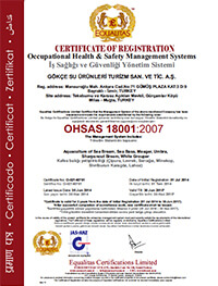 EQL ISO 18001 GOKCE Certificate